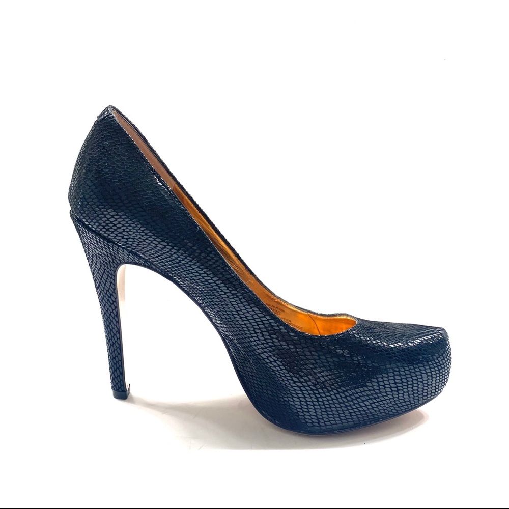 BCBGeneration Black Python Genuine Leather Parade… - image 4